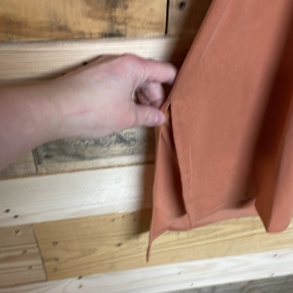 Zenana size 3X orange color short sleeve high low hem super buttery soft tee - Picture 4 of 7